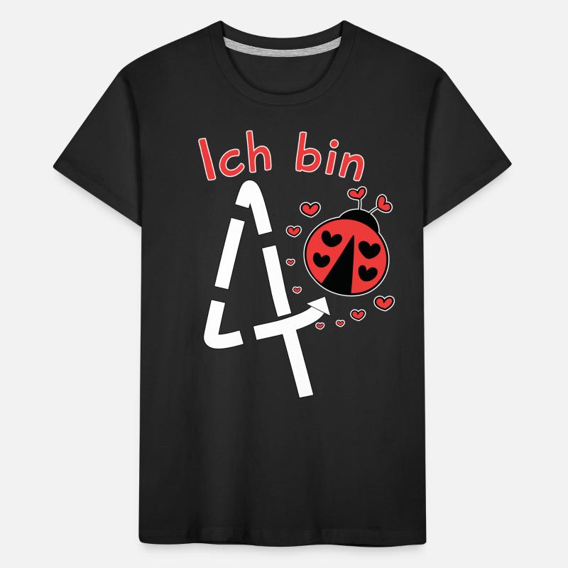 Mädchen Geburtstagsshirt 4 Jahre Geburtstag Kinder Premium Bio T-Shirt