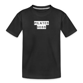 Pilates - Patron de Pilates - T-shirt bio Premium Enfant - noir - Devant