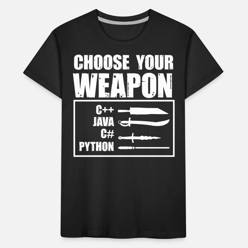Python programming, programmer, coder Kids' Premium Organic T-Shirt
