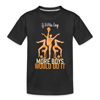 Si c’était facile, plus de garçons le feraient - T-shirt bio Premium Enfant - noir - Devant