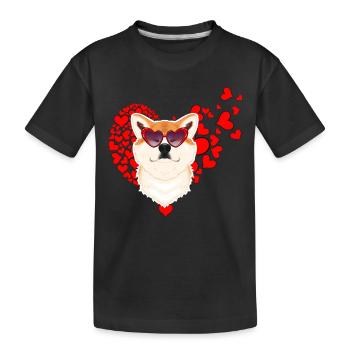 Akita Inu Lover I Dog Lover I Akita Inu - Kids' Premium Organic T-Shirt - black - Front