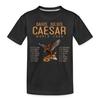 Gaius Julius Caesar World Tour, Anciens Romains - T-shirt bio Premium Enfant - noir - Devant