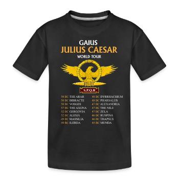 Gaius Julius Caesar World Tour, Anciens Romains - T-shirt bio Premium Enfant - noir - Devant