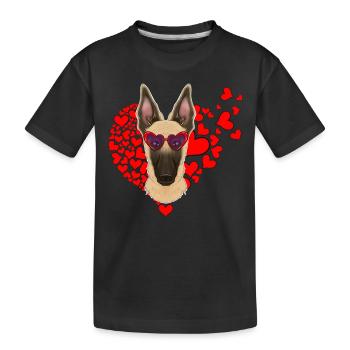 Malinois Lover I Dog Lover I Malinois - Kids' Premium Organic T-Shirt - black - Front