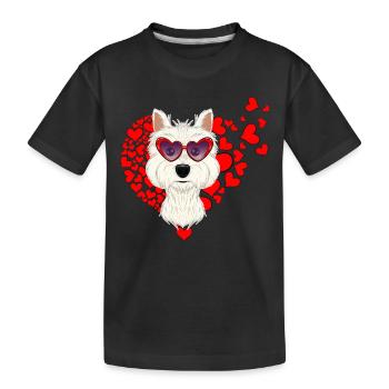 West Highland Terrier Lover I Dog Lover I West - Kinder Premium Bio T-Shirt - Schwarz - Vorne