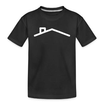 House Roof - Kids' Premium Organic T-Shirt - black - Front