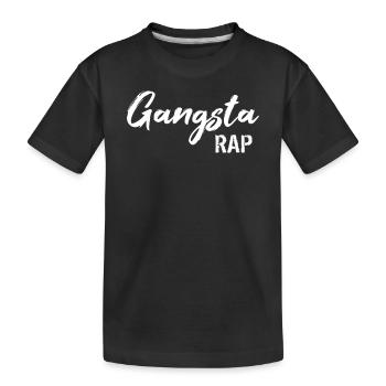 Gangster Rap - Kinder Premium Bio T-Shirt - Schwarz - Vorne