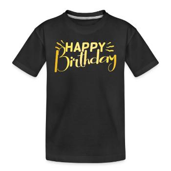 Bon anniversaire - T-shirt bio Premium Enfant - noir - Devant