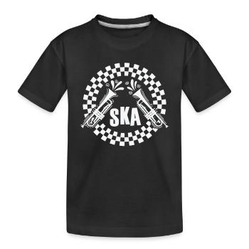 Ska Trompette Old School Jazz Style de Musique - T-shirt bio Premium Enfant - noir - Devant