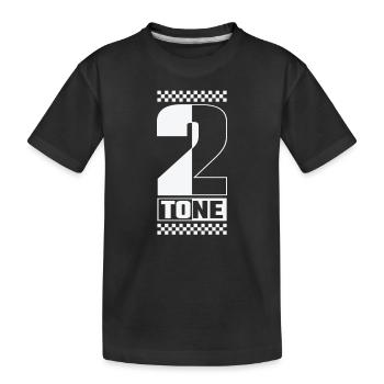 Ska Musik 2-Tone Swing Jazz Musikstil - Kinder Premium Bio T-Shirt - Schwarz - Vorne