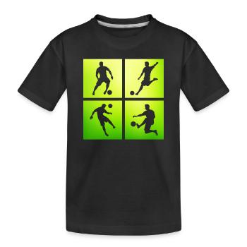 Footballeur - T-shirt bio Premium Enfant - noir - Devant