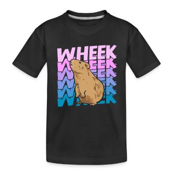 Wheek Cochon d’Inde Cadeau Cochon d’Inde Rongeur - T-shirt bio Premium Enfant - noir - Devant
