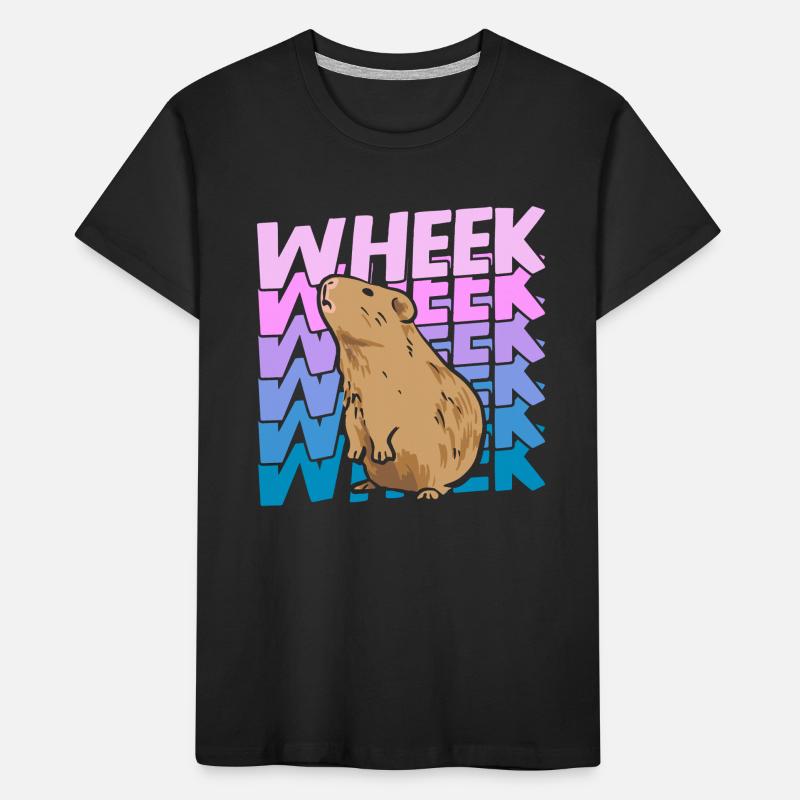 Wheek Cochon d’Inde Cadeau Cochon d’Inde Rongeur T-shirt bio Premium Enfant
