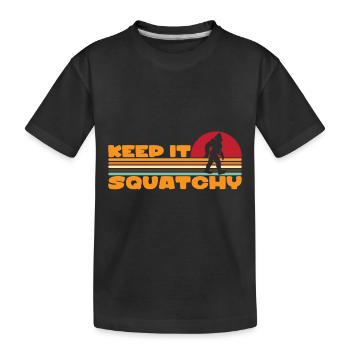 Bigfoot Sasquatch Yeti - T-shirt bio Premium Enfant - noir - Devant