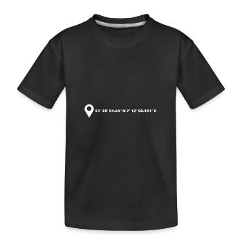 Coordonnées de Bochum - T-shirt bio Premium Enfant - noir - Devant