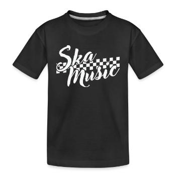 Ska Music Swing Jazz Music Style - Kids' Premium Organic T-Shirt - black - Front