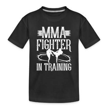 MMA Fighter In Training Mixed Martial Arts - Kids' Premium Organic T-Shirt - black - Front
