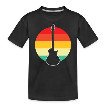 E Guitare Rétro - T-shirt bio Premium Enfant - noir - Devant