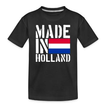 Hollande Néerlandais Dicton drôle - T-shirt bio Premium Enfant - noir - Devant