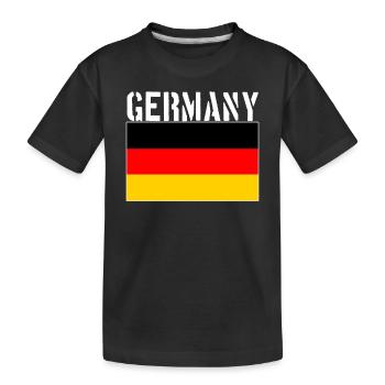 Drapeau de l’Allemagne - T-shirt bio Premium Enfant - noir - Devant