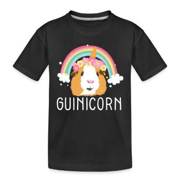 Cochons d’Inde Propriétaire d’animaux I Licorne I Cochon d’Inde I - T-shirt bio Premium Enfant - noir - Devant