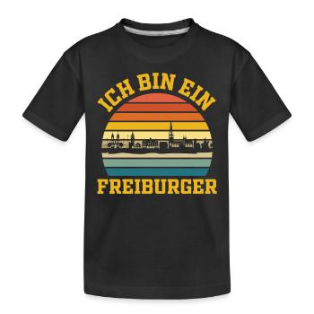 Freiburg | Ich bin ein Freiburger - Kinder Premium Bio T-Shirt - Schwarz - Vorne