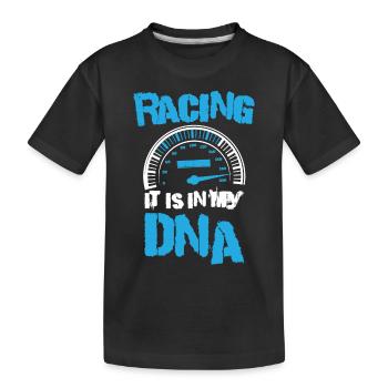 Racing It Is In My DANN Rennsport - Kids' Premium Organic T-Shirt - black - Front