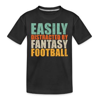 Fantasy Football - Kids' Premium Organic T-Shirt - black - Front