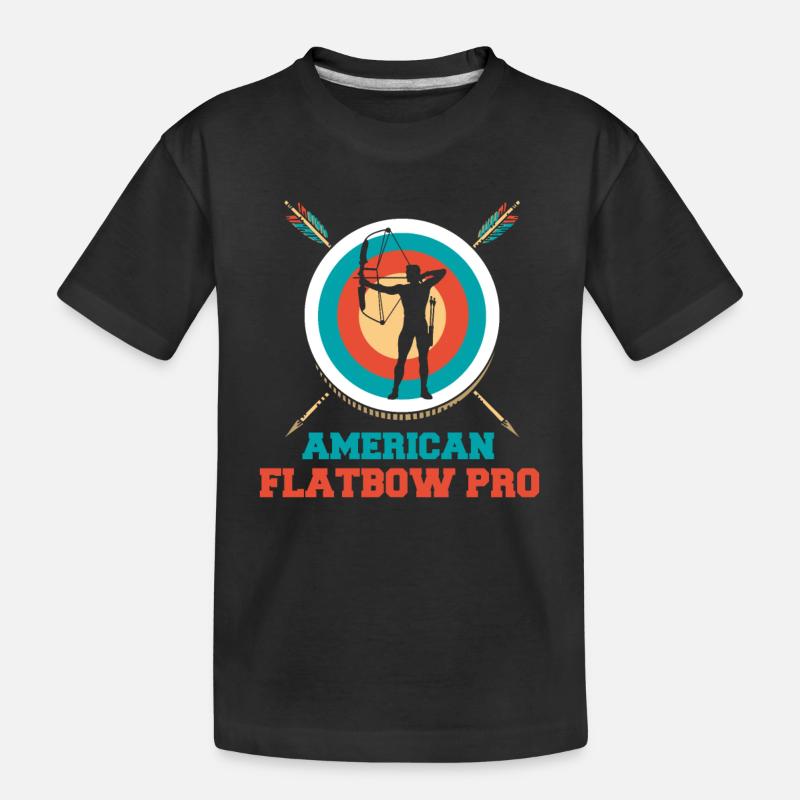 Bogenschütze Bogensport Pfeil Bogen Bogenschießen - Kinder Premium Bio T-Shirt - Schwarz