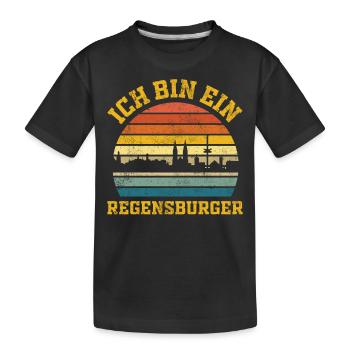 Regensburg | Ich bin ein Regensburger - Kinder Premium Bio T-Shirt - Schwarz - Vorne