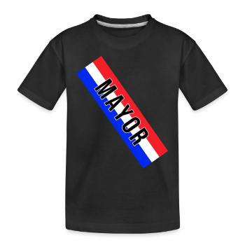 Costume d’écharpe du maire - Maire - T-shirt bio Premium Enfant - noir - Devant