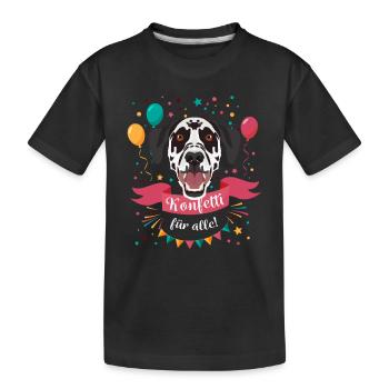 Dalmatian Carnival Carnival - Kids' Premium Organic T-Shirt - black - Front
