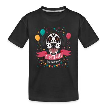 Dalmatian Carnival Carnival - Kids' Premium Organic T-Shirt - black - Front