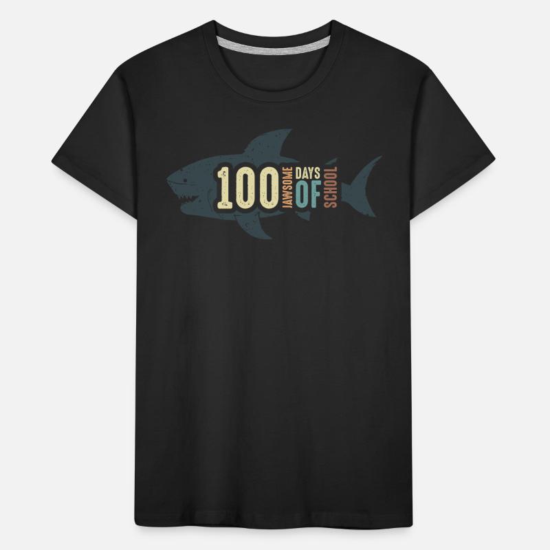 Jawsome Shark 100 jours d’école T-shirt bio Premium Enfant