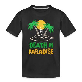 Death in Paradise motiv - geschenkidee - Kinder Premium Bio T-Shirt - Schwarz - Vorne