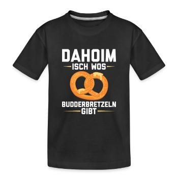 Schwaben Sprüche | Schwäbisch Schwabe Geschenkidee - Kinder Premium Bio T-Shirt - Schwarz - Vorne