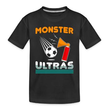 Football Kids - Kids' Premium Organic T-Shirt - black - Front