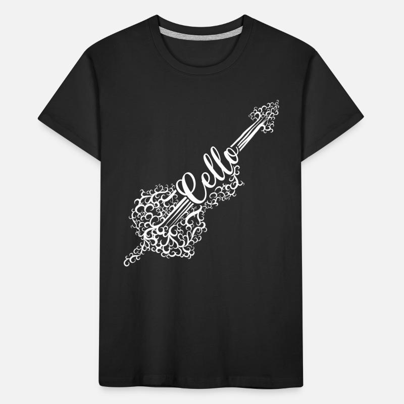 Cellist Playing Cello Player Classical Music Lover Kinder Premium Bio T-Shirt