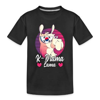 K-Drama Korean Drama Movies Series Lama - Kids' Premium Organic T-Shirt - black - Front