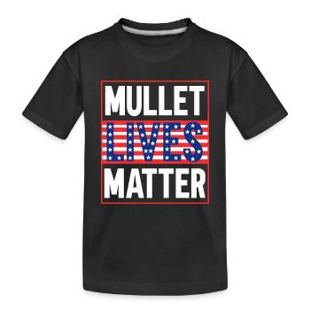 Retro Redneck Hairstyle I Mullet Hair I Mullet - Kinder Premium Bio T-Shirt - Schwarz - Vorne