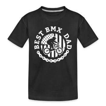 BMX Bike BMX Fahrrad BMX Rennen BMX Rad Geschenk - Kinder Premium Bio T-Shirt - Schwarz - Vorne
