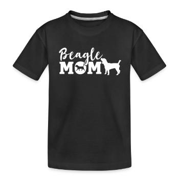 Beagle Beagle Chien Beagle Chiot Beagle Propriétaire - T-shirt bio Premium Enfant - noir - Devant