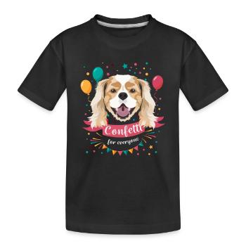 Cavalier King Charles Spaniel Carnival Carnival - Kids' Premium Organic T-Shirt - black - Front