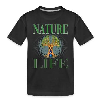 Arbre de Vie pour les Amoureux de la Nature Amoureux de la Nature - T-shirt bio Premium Enfant - noir - Devant
