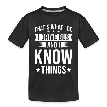 Busman - T-shirt bio Premium Enfant - noir - Devant