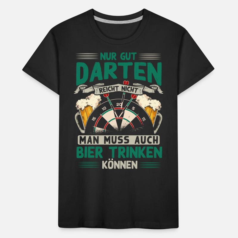 Darten, Dart, Dartpfeil, Darter Kinder Premium Bio T-Shirt