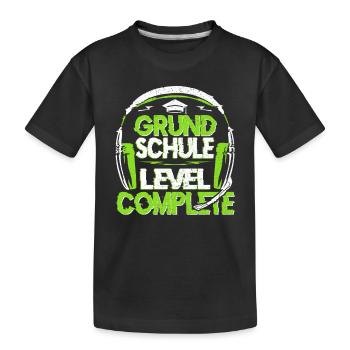 Grundschule Abschluss Grundschüler Abgänger Junge - Kinder Premium Bio T-Shirt - Schwarz - Vorne