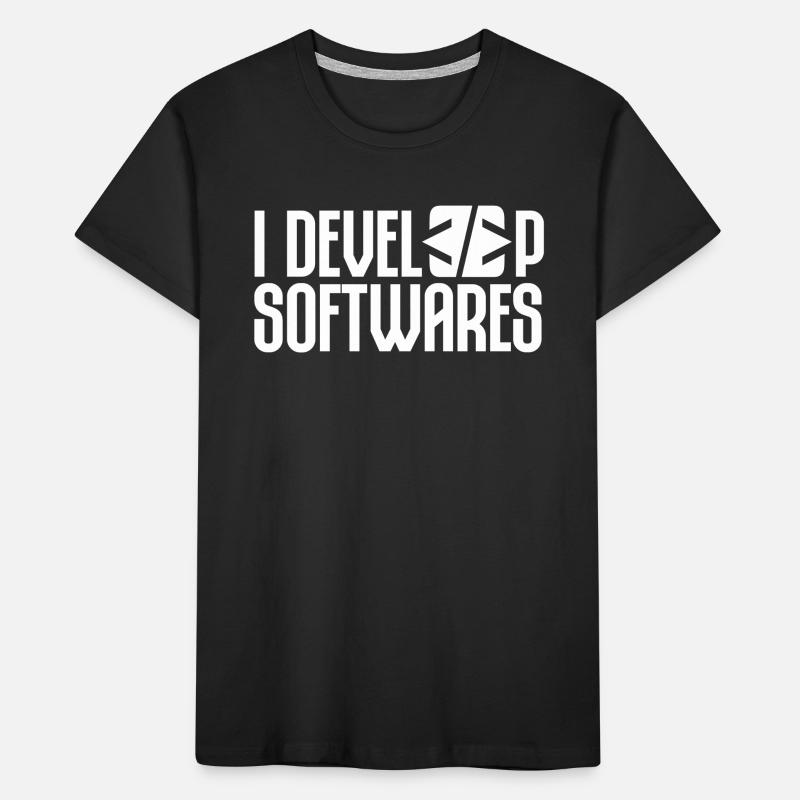 I develop software software developers Kids' Premium Organic T-Shirt