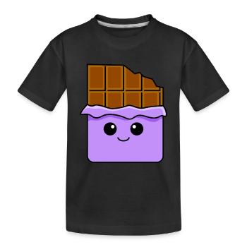Bande dessinée chocolat - T-shirt bio Premium Enfant - noir - Devant