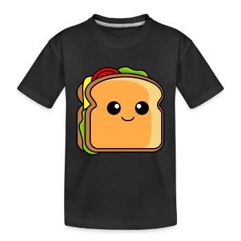 Sandwich Comic - Kinder Premium Bio T-Shirt - Schwarz - Vorne